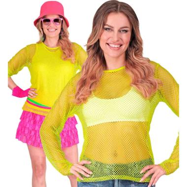Maglia rete giallo fluo