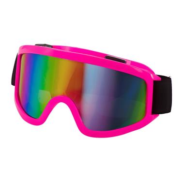 Occhiali da sci anni 80 rosa fluo