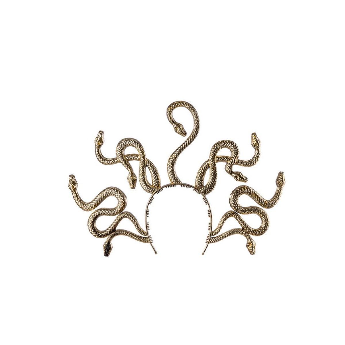 Cerchietto medusa pvc oro
