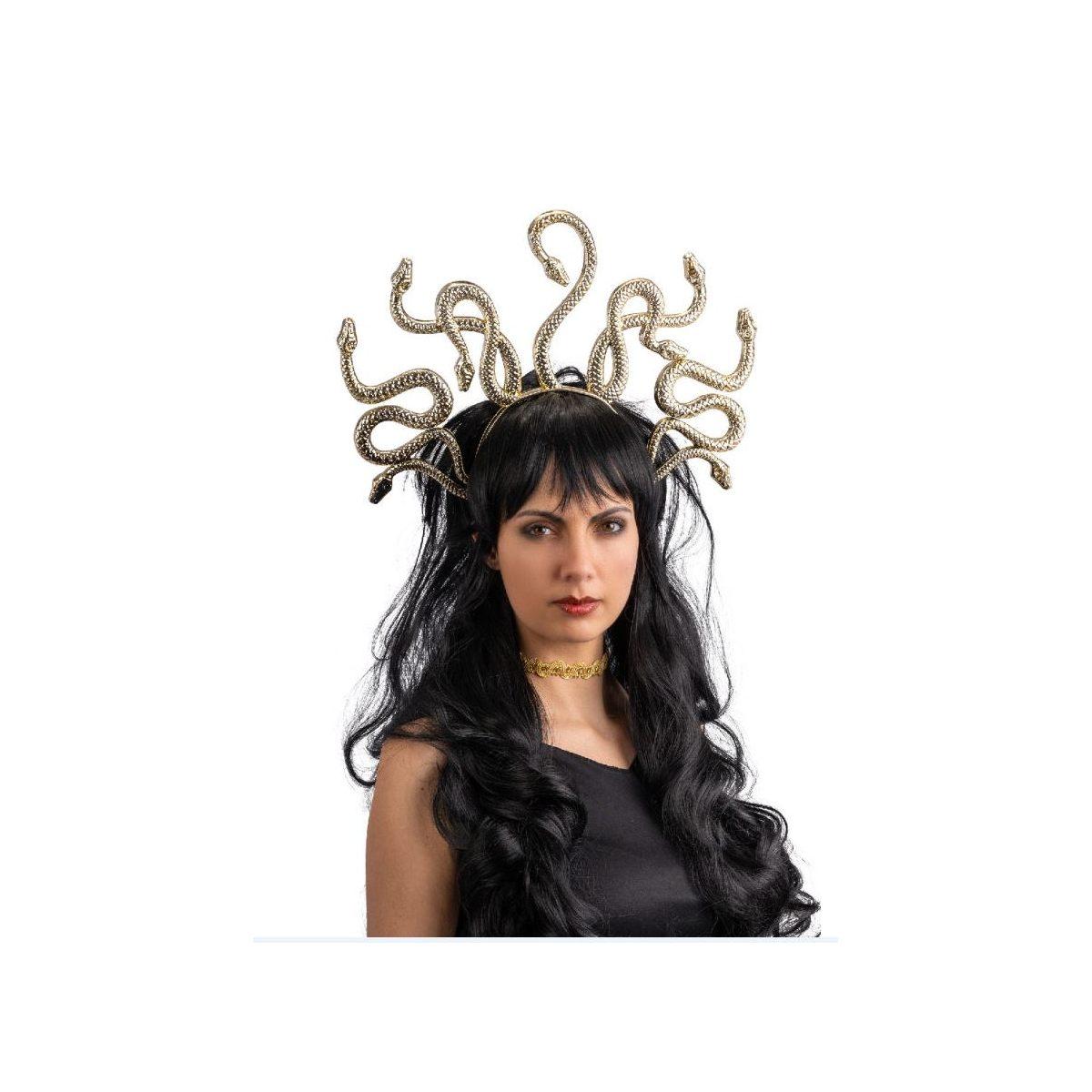 Cerchietto medusa pvc oro