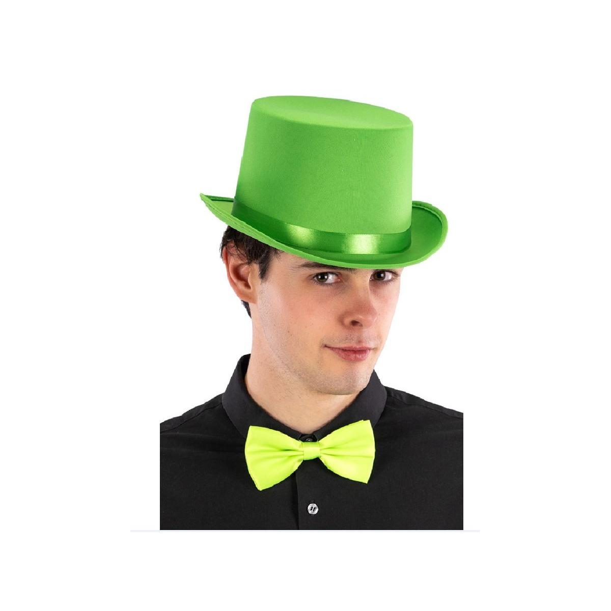 Cappello cilindro verde feltro
