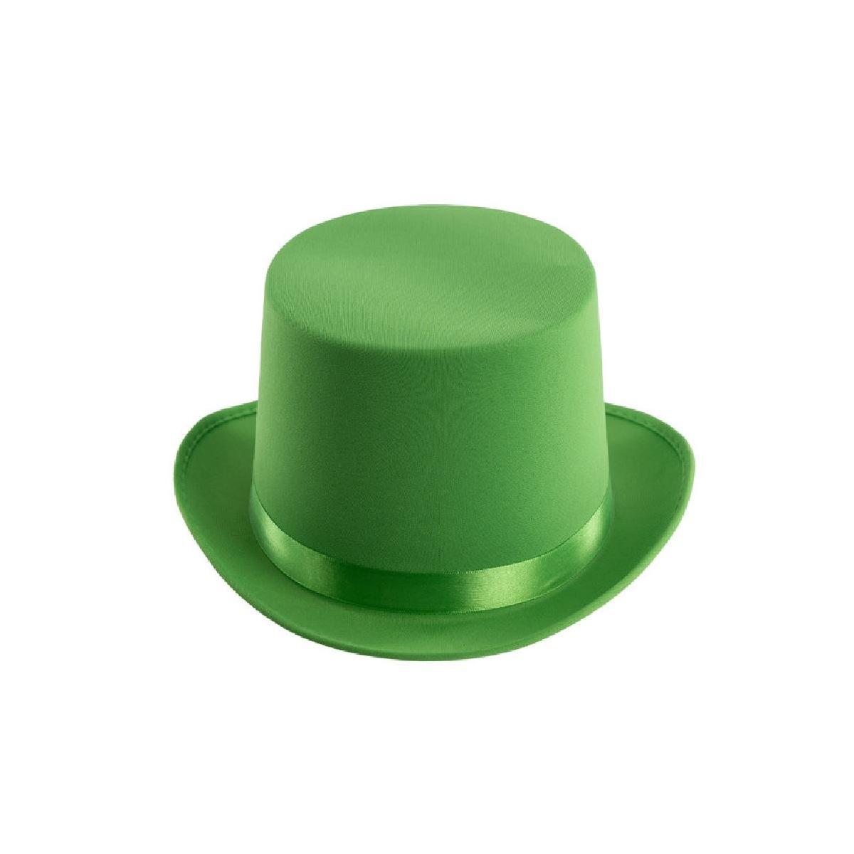 Cappello cilindro verde feltro