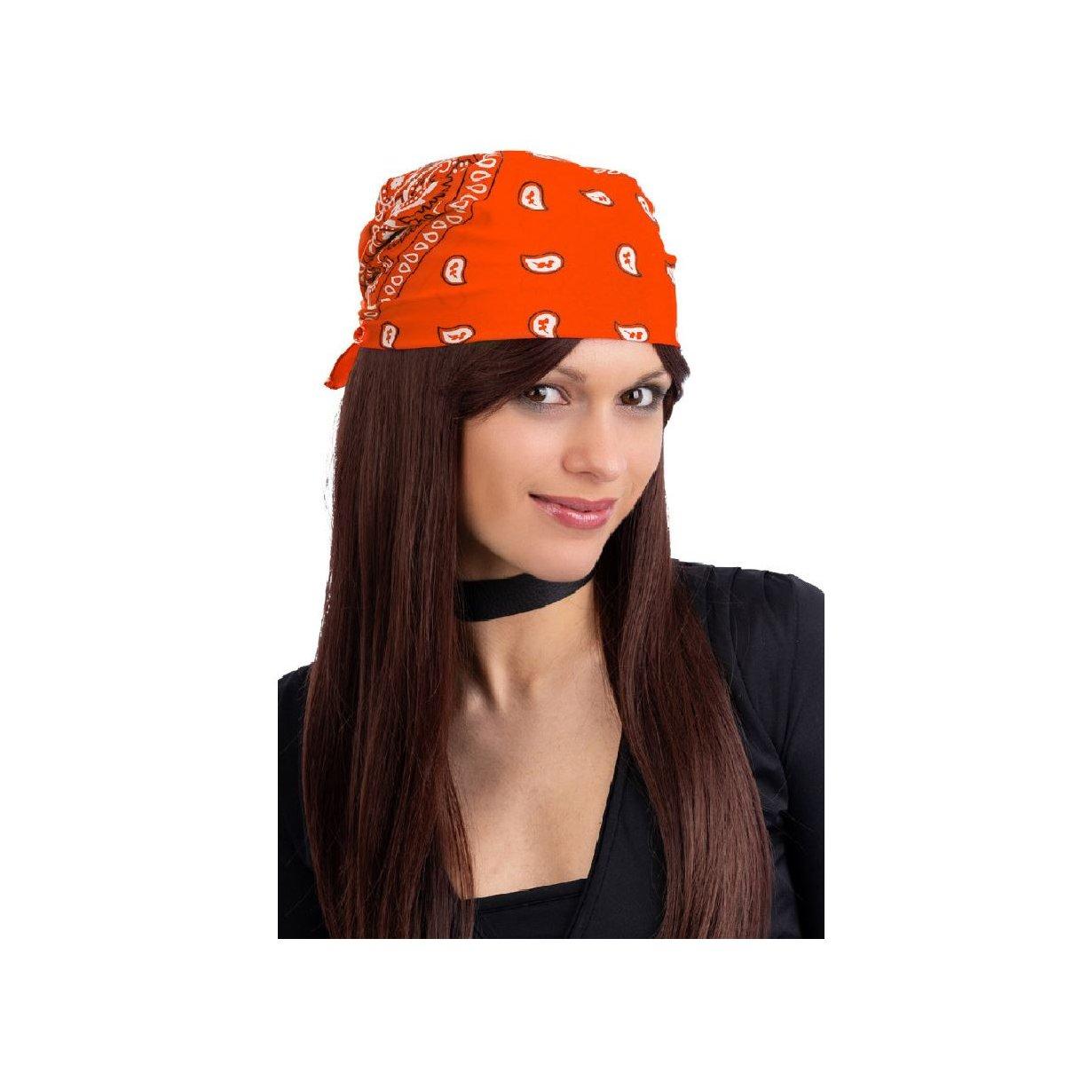 Bandana cowboy arancione fluo