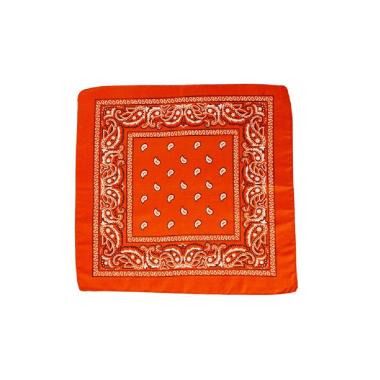 Bandana cowboy arancione fluo