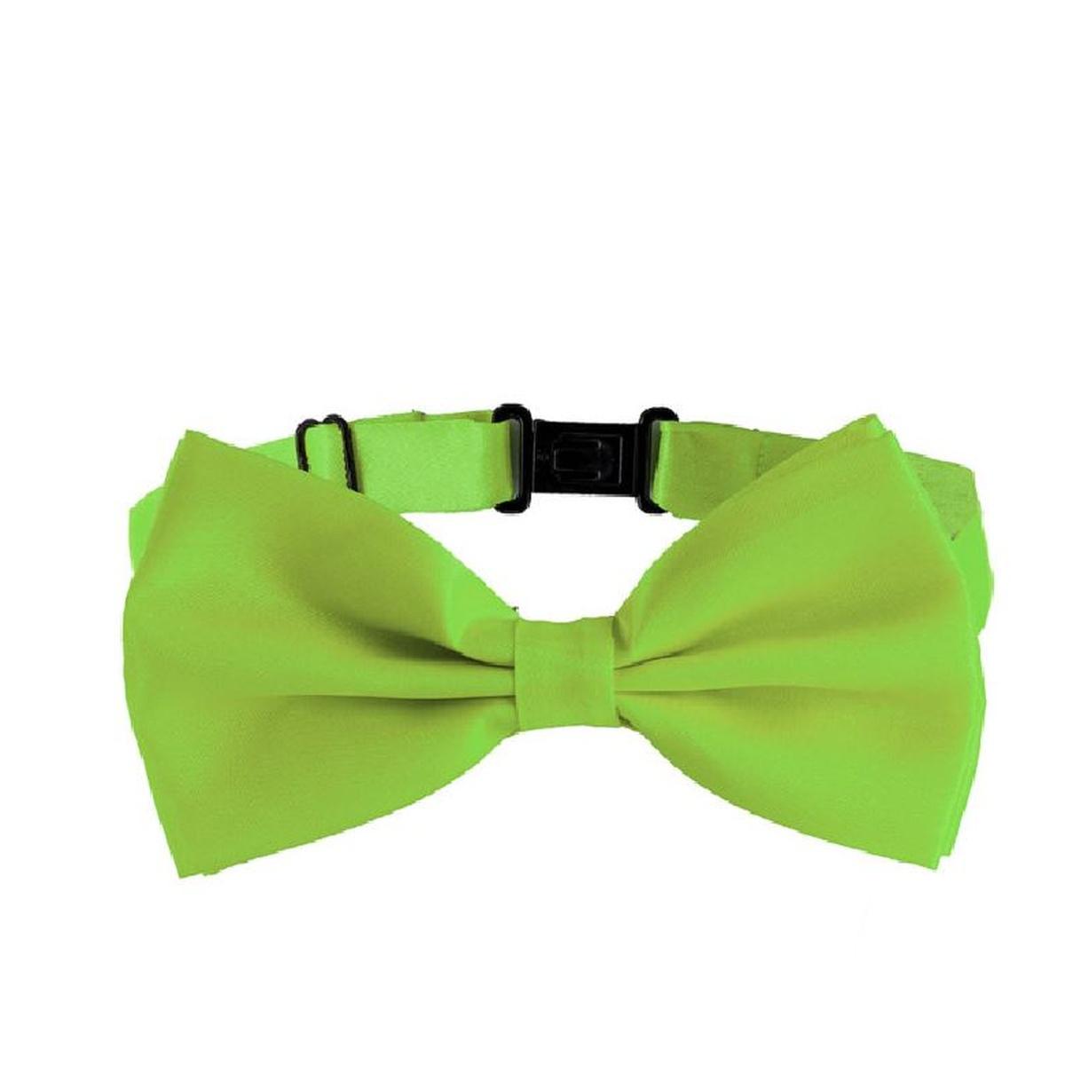 Papillon tessuto verde fluo