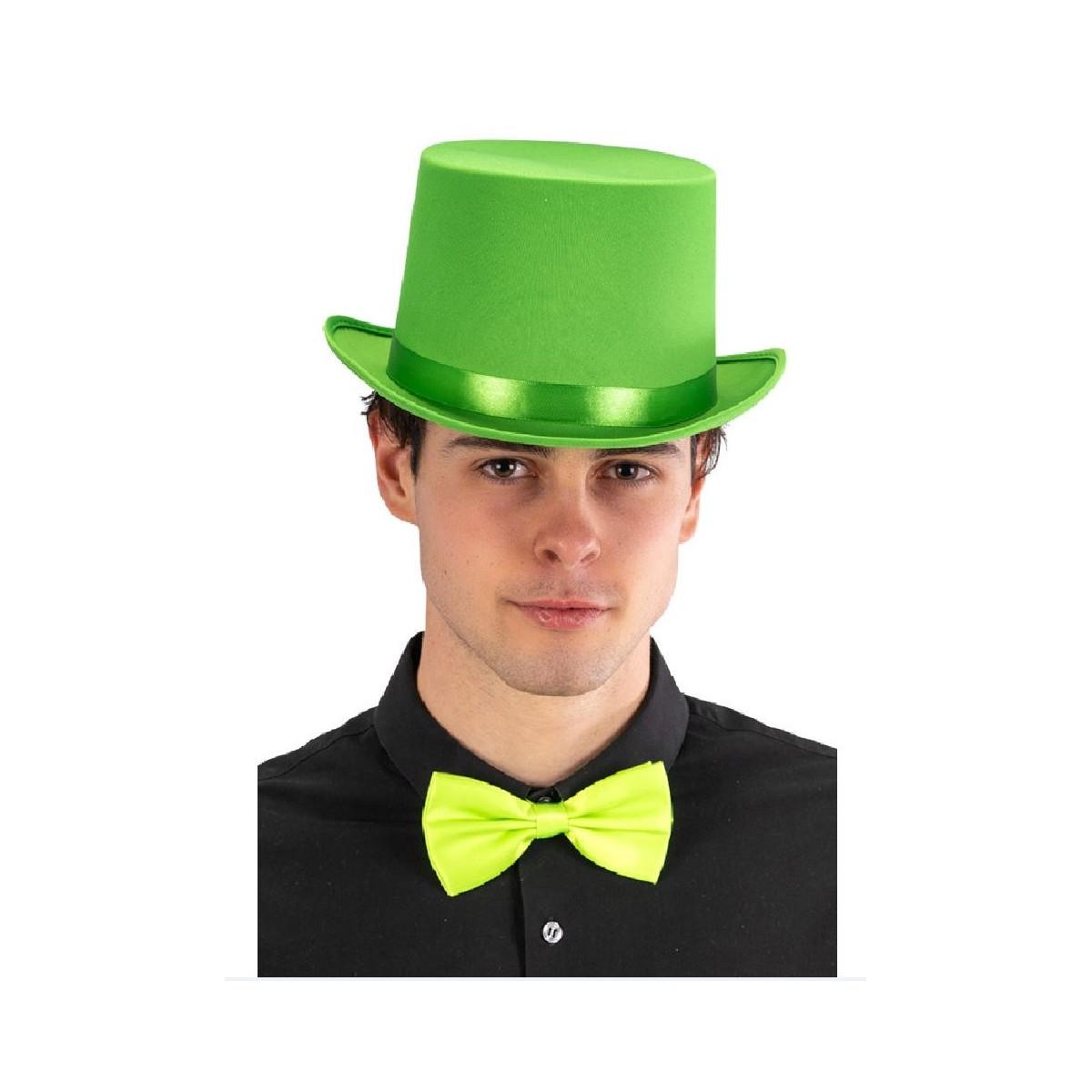 Papillon tessuto verde fluo