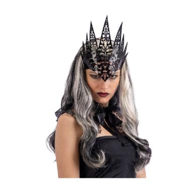 Copricapo strega malefica pvc intagliato