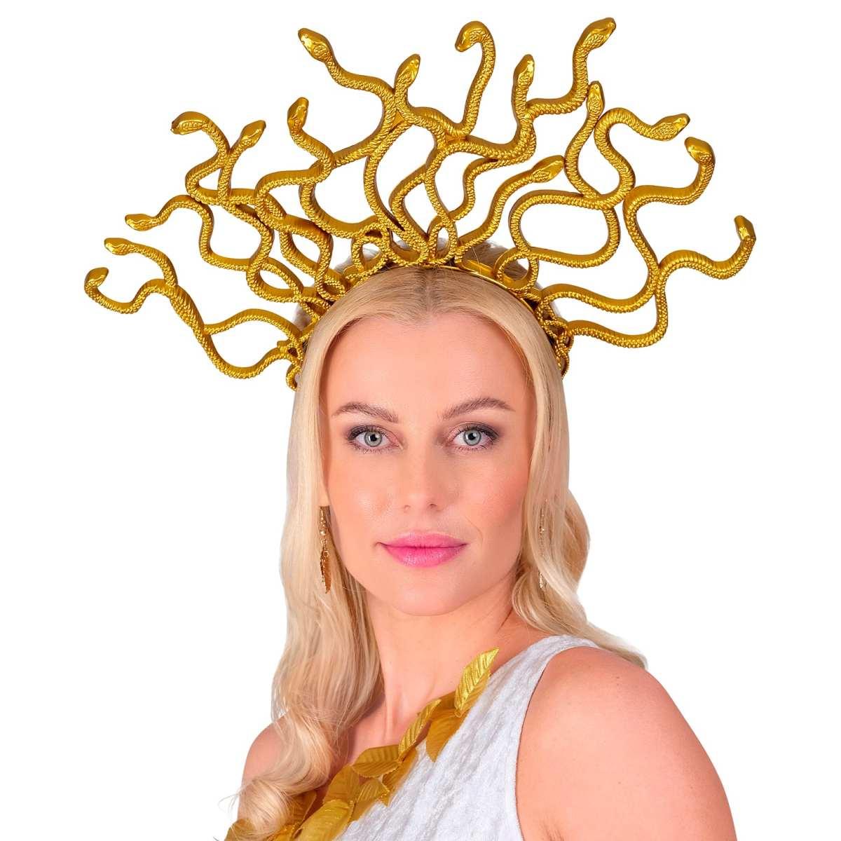 Cerchietto medusa pvc oro