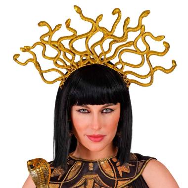 Cerchietto medusa pvc oro