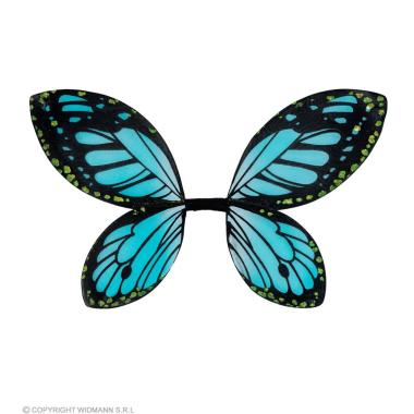 Ali farfalla nero blu