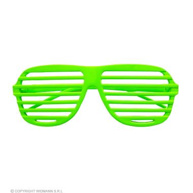 Occhiali rigati verde fluo