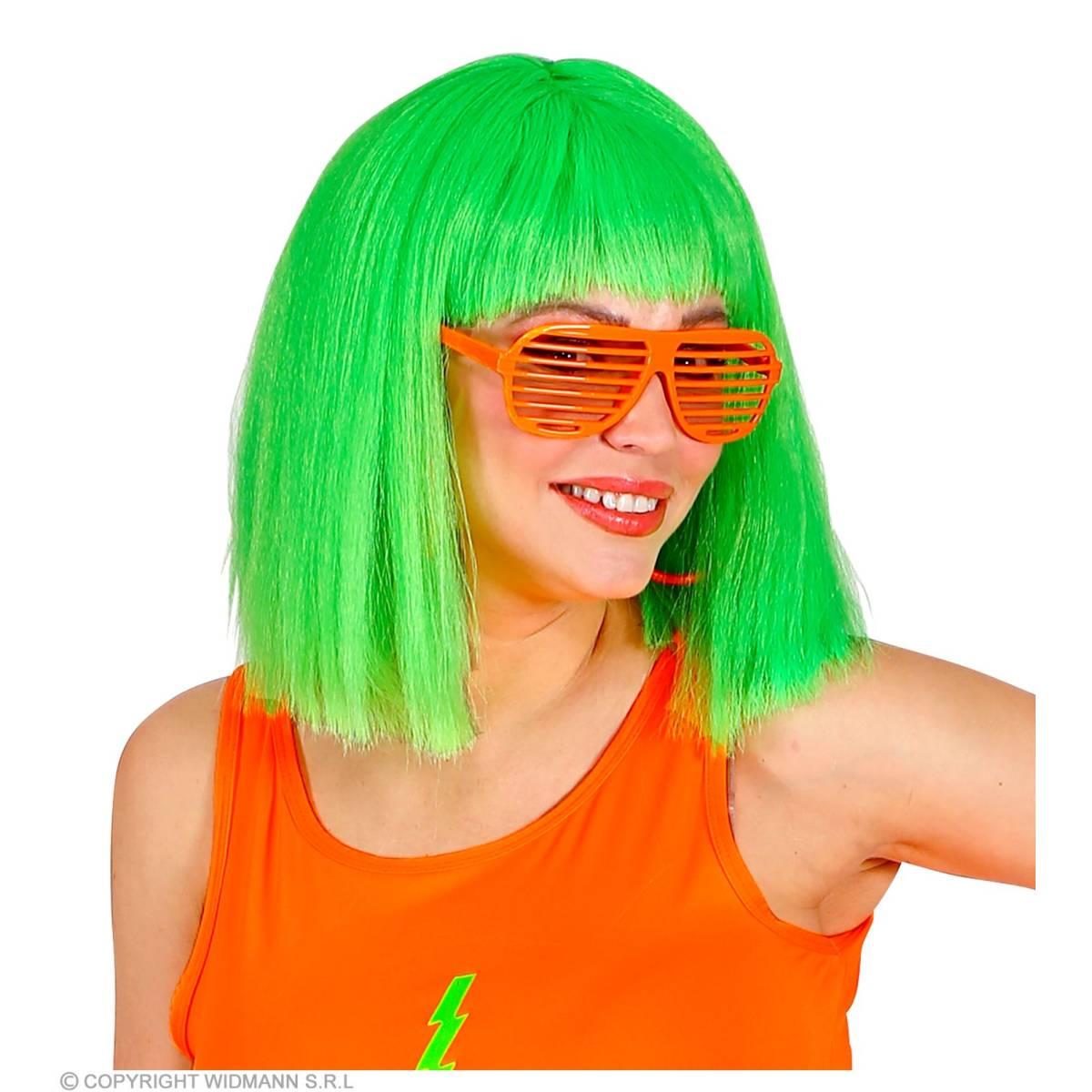 Occhiali rigati arancione fluo