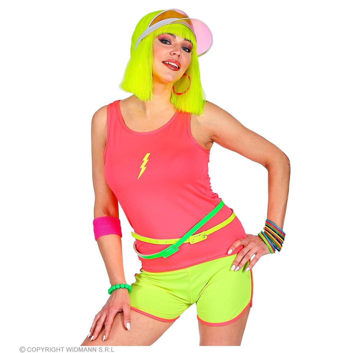 Cintura vinile giallo fluo