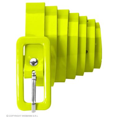 Cintura vinile giallo fluo