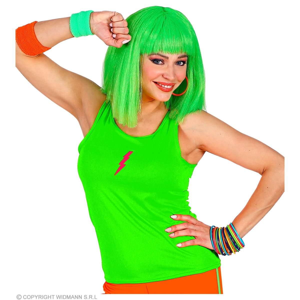 Canotta verde fluorescente anni