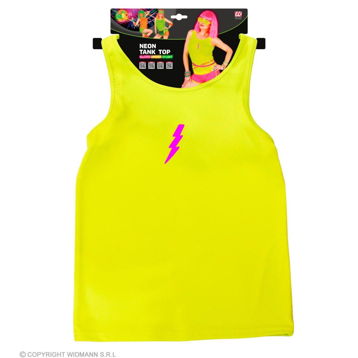 Canotta giallo fluorescente anni