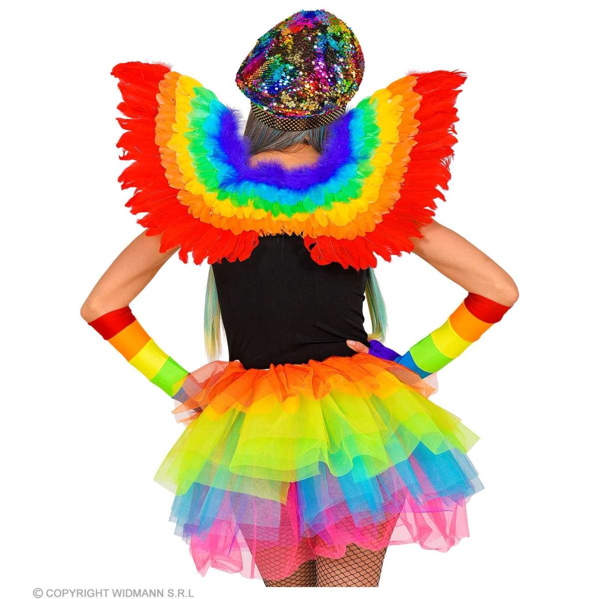 Cappello visiera paillettes multicolor capelli