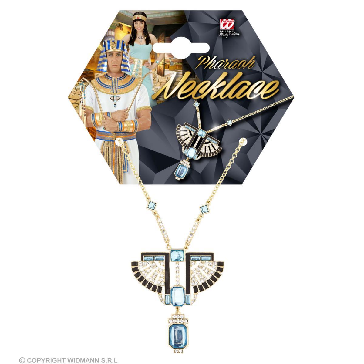 Collana faraone oro strass gemme