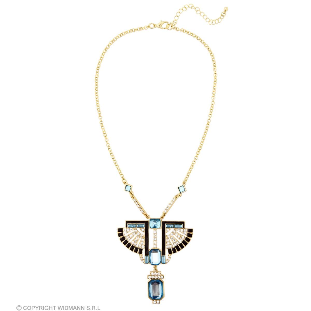 Collana faraone oro strass gemme