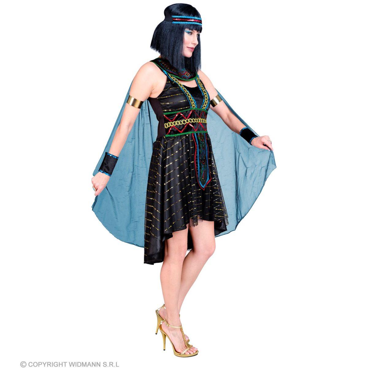 Costume egiziana regina nera oro
