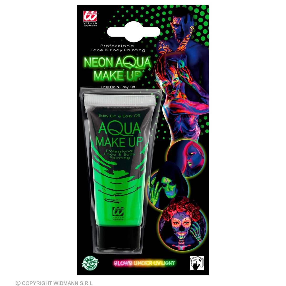 Trucco crema tubo acqua verde fluo ml