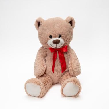 Orso peluche beige fiocco rosso 180 cm