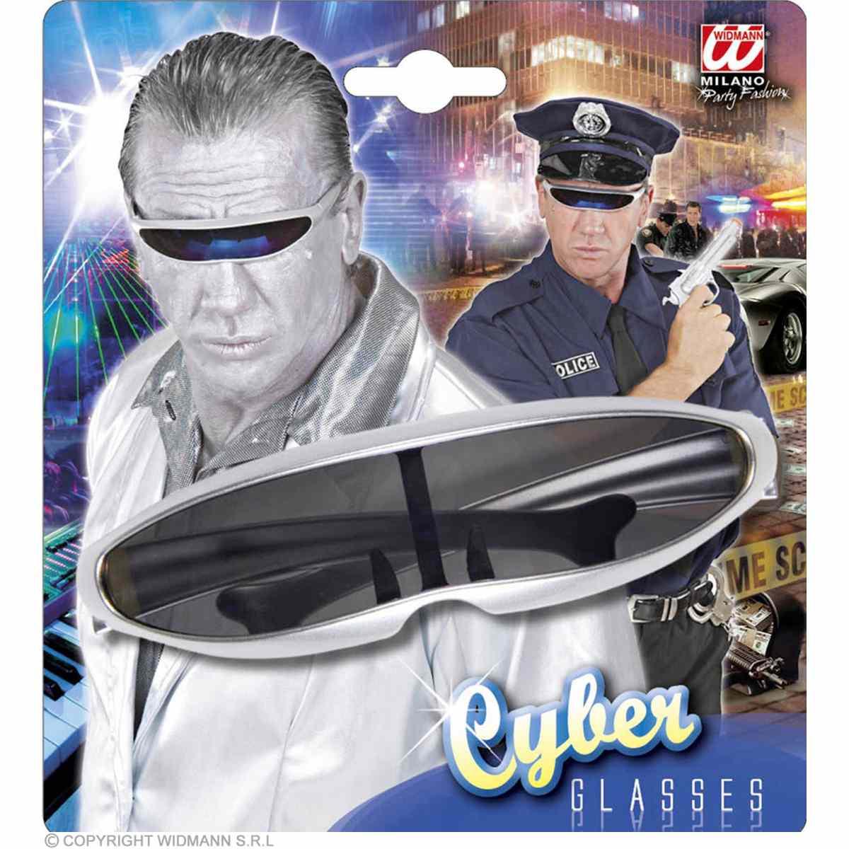 Occhiali robot argento