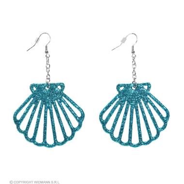 Orecchini sirena conchiglie azzurre