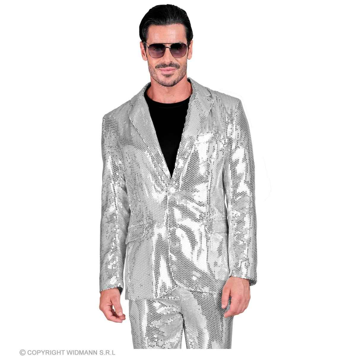 Giacca argento paillettes