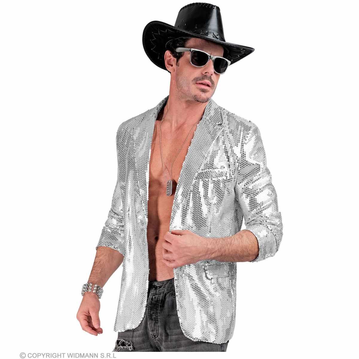 Giacca argento paillettes