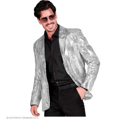 Giacca argento paillettes