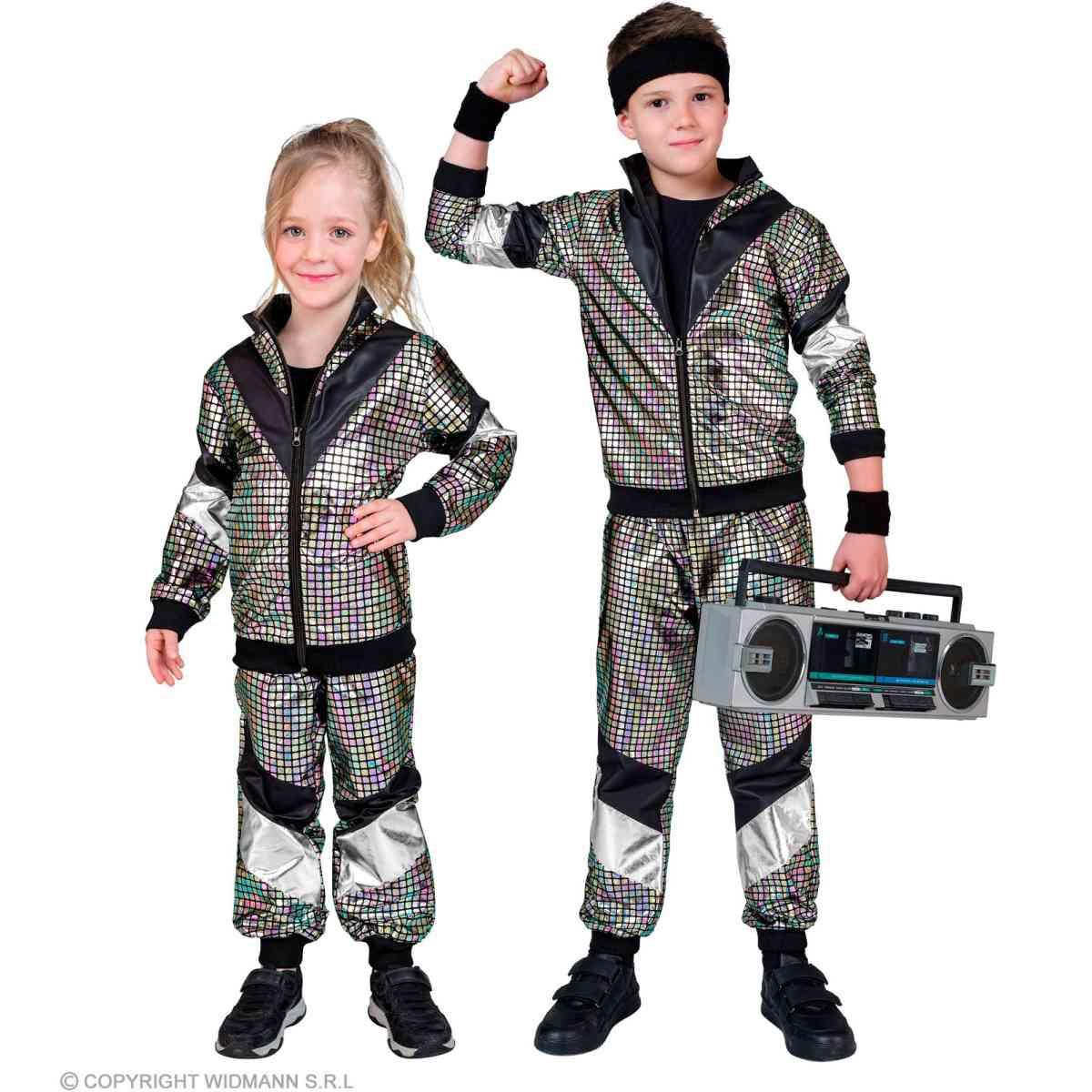 Costume tuta anni 70 80 dance argento