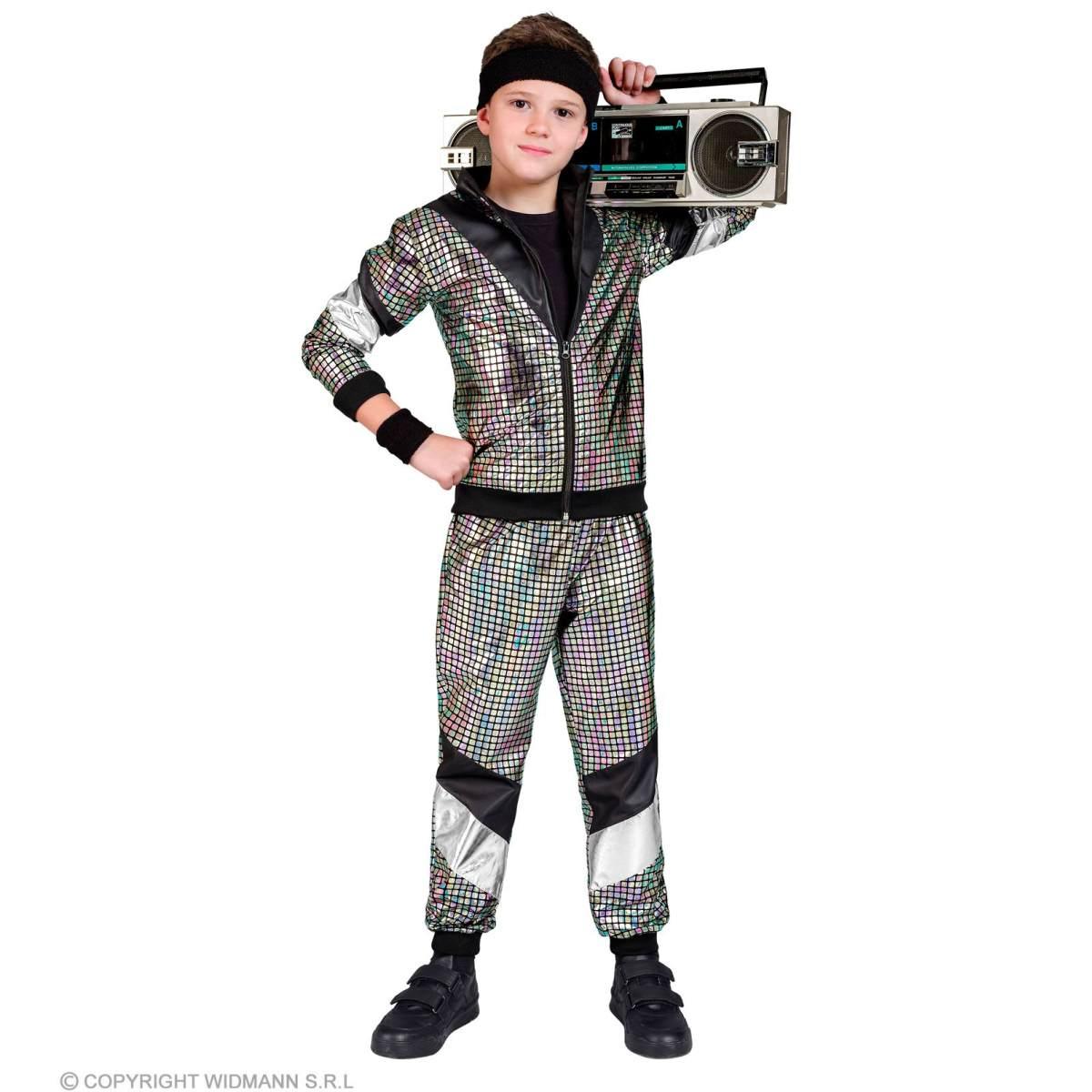 Costume tuta anni 70 80 dance argento