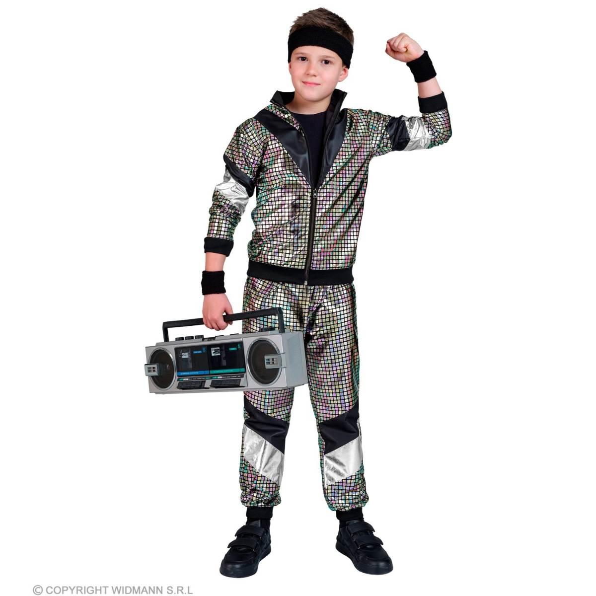 Costume tuta anni 70 80 dance argento