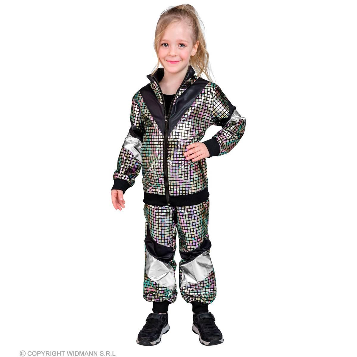 Costume tuta anni 70 80 dance argento
