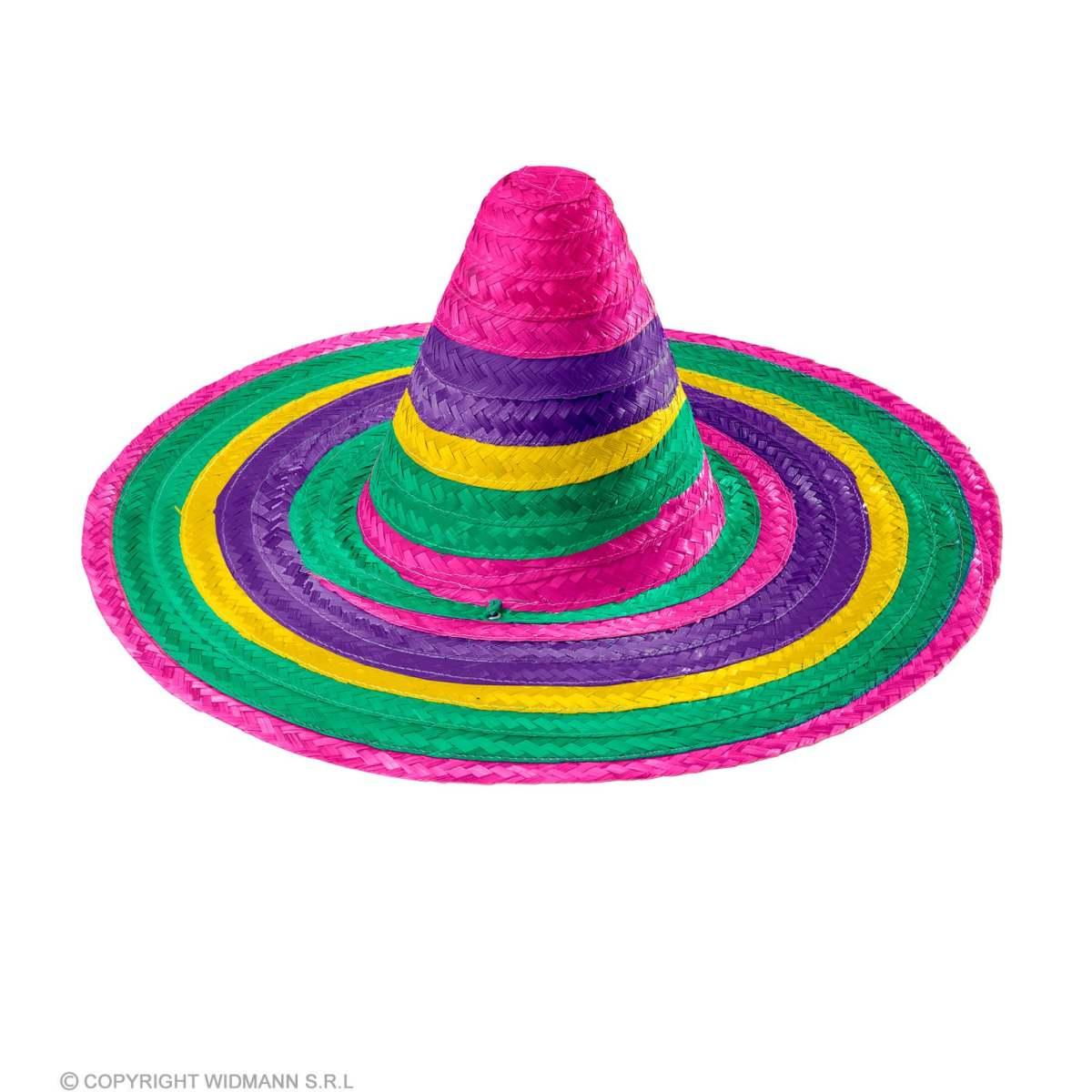 Cappello sombrero paglia color