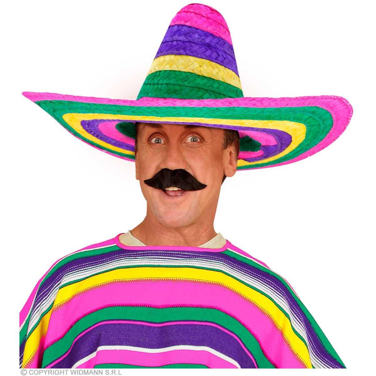 Cappello sombrero paglia color