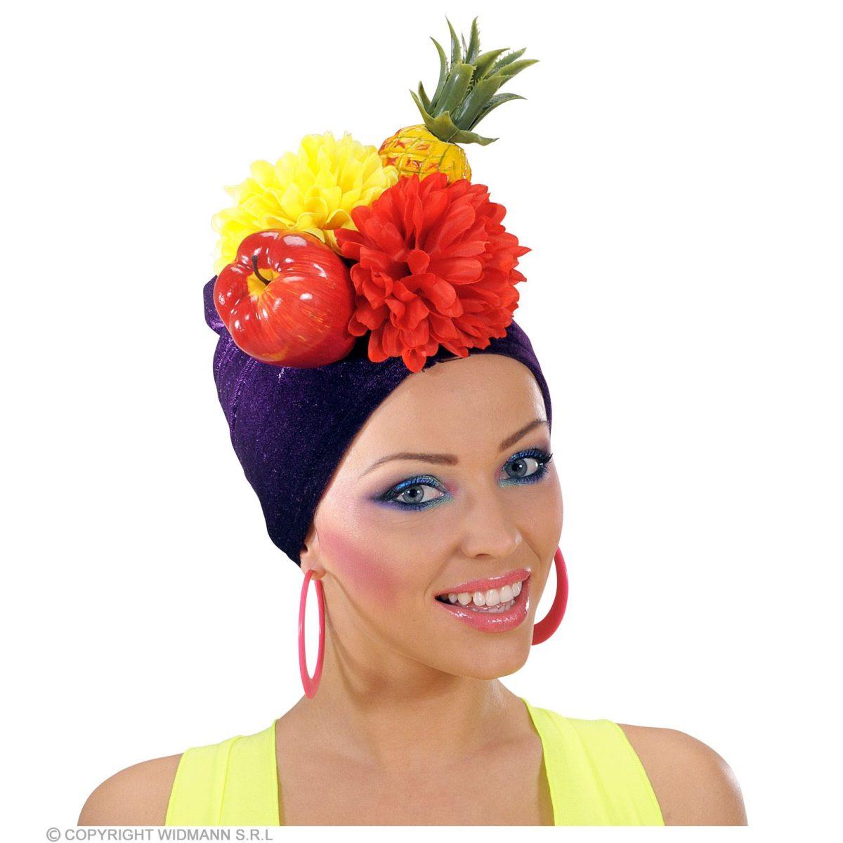 Copricapo brasil color fiori frutta