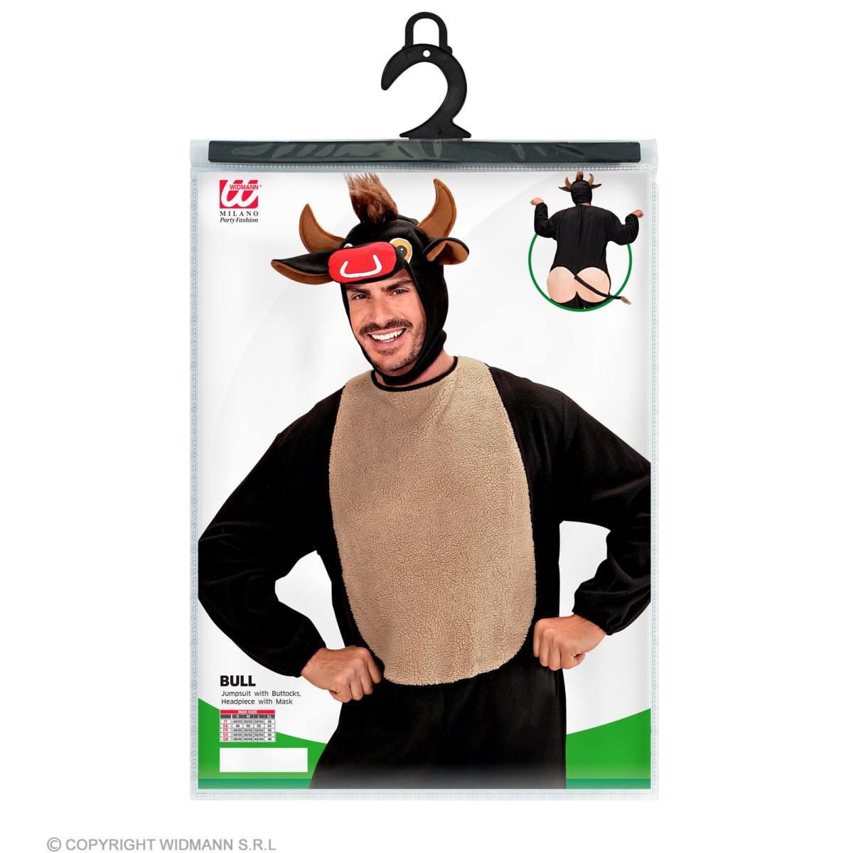 Costume toro nero sedere