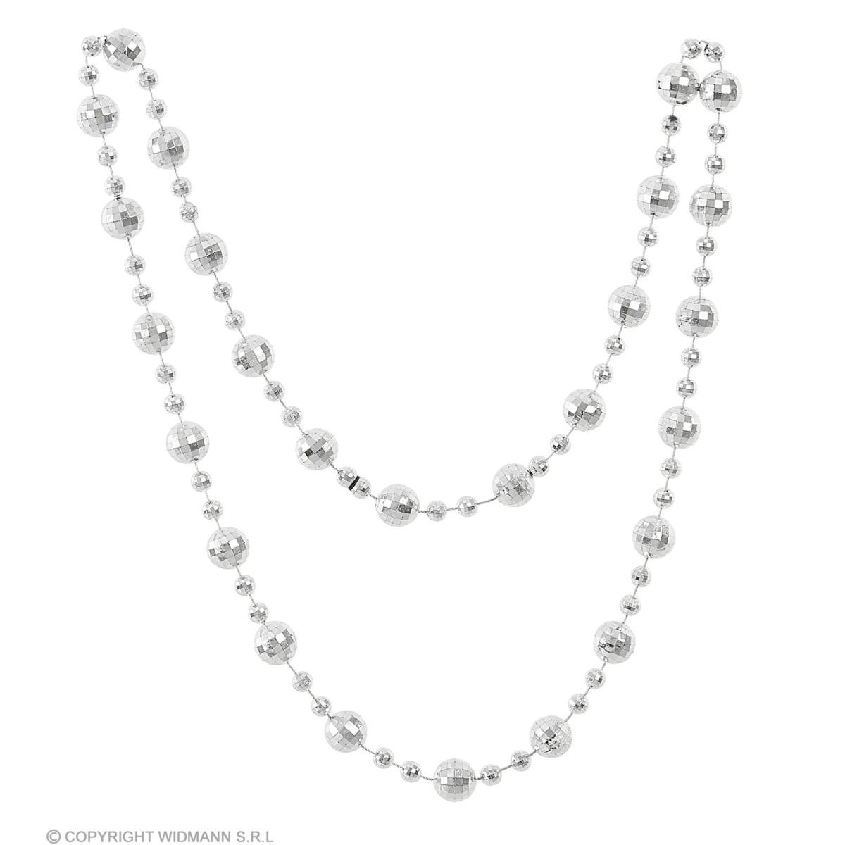 Collana sfere discoteca argento