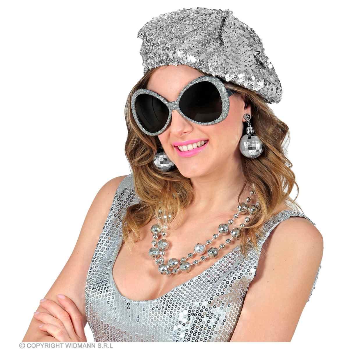 Collana sfere discoteca argento