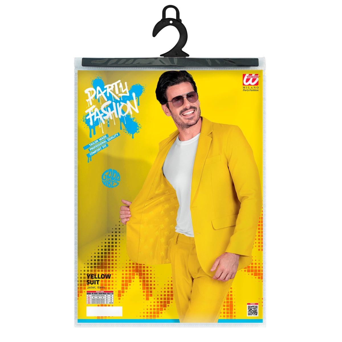 Costume completo party disco giallo