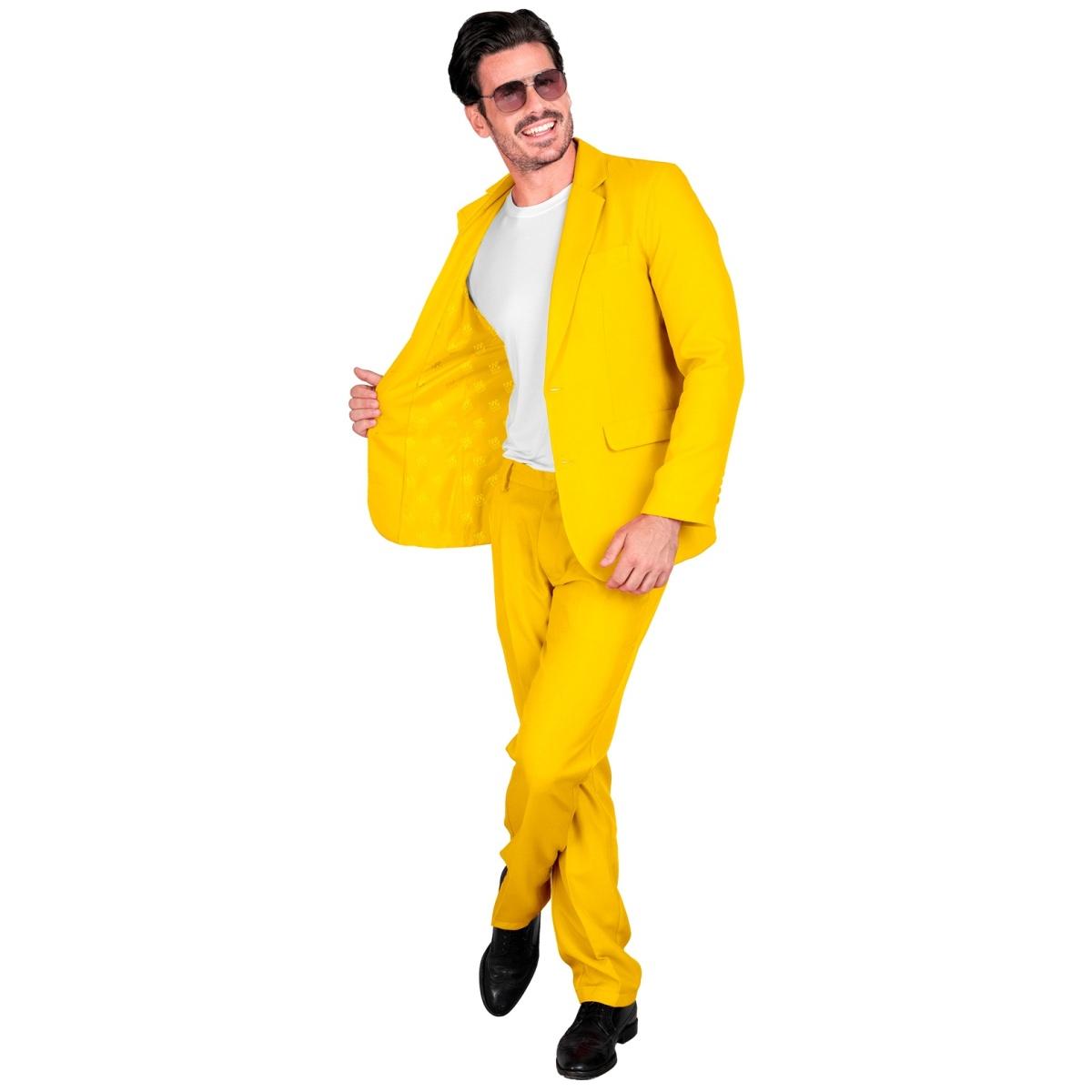 Costume completo party disco giallo