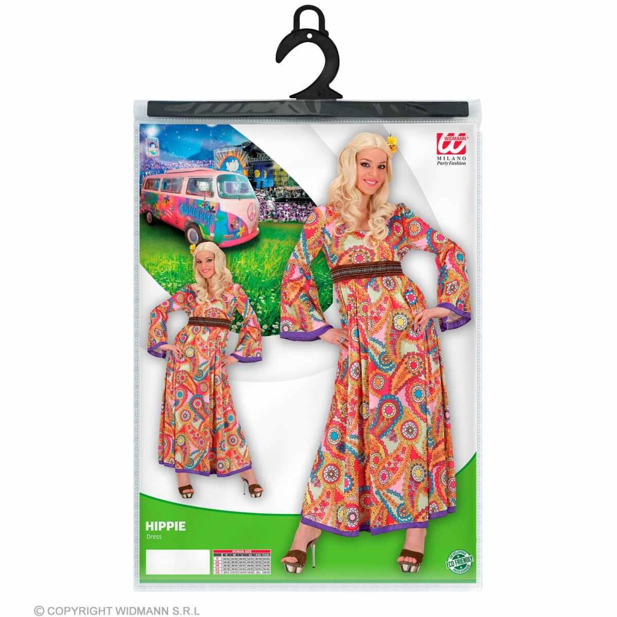 Costume hippie anni 70 80 abito lungo