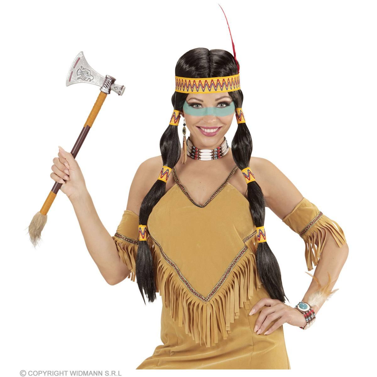 Parrucca indiana squaw cocche fascia