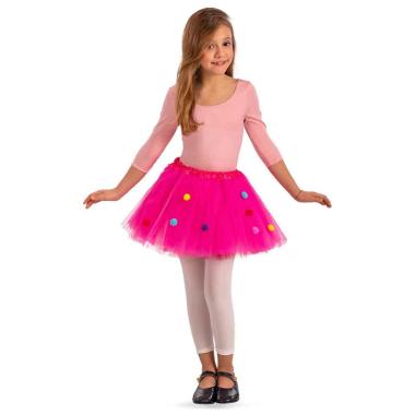 Gonna tulle fucsia pois