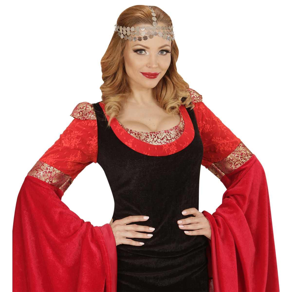 Copricapo metallo gitana argento monete