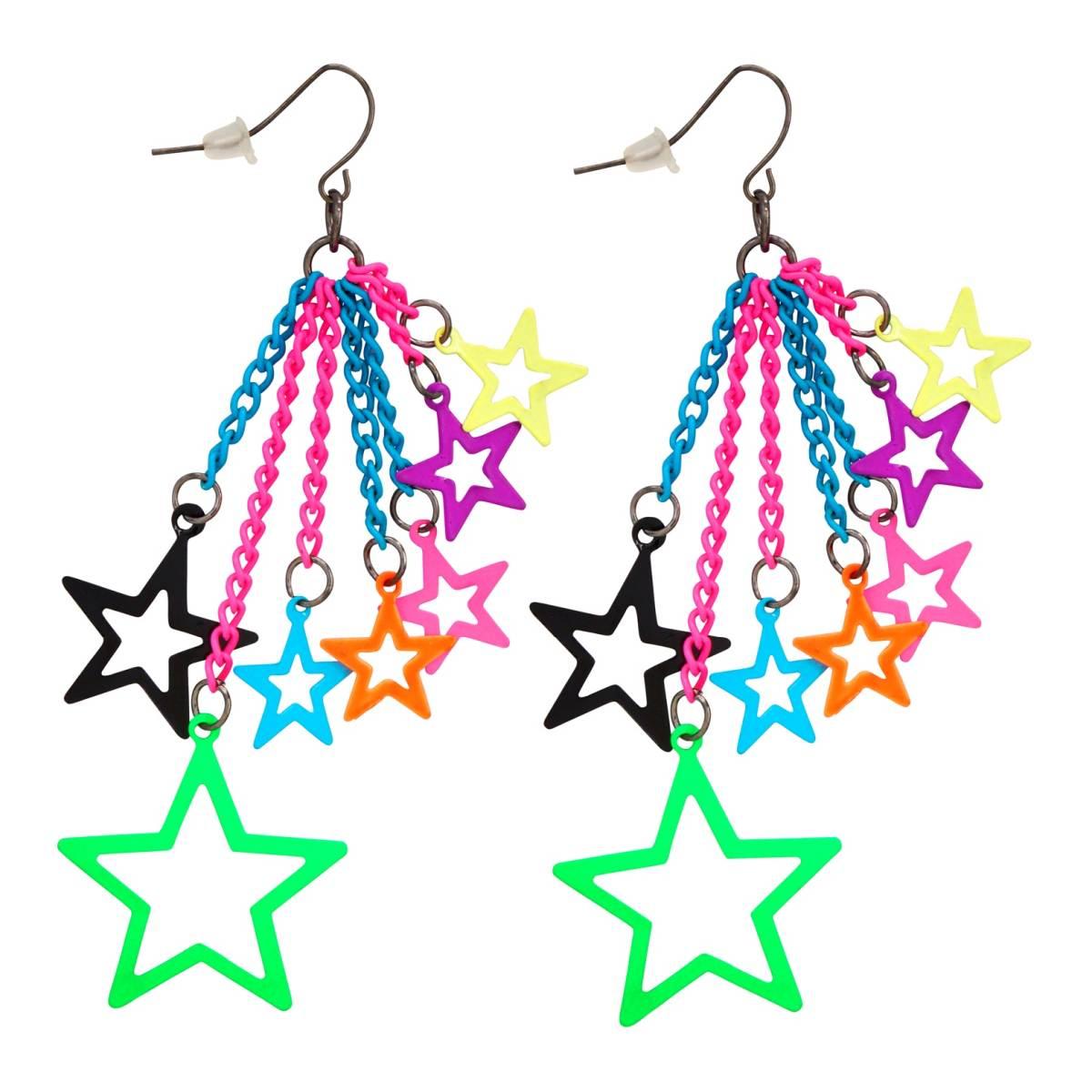 Orecchini stelle color anni