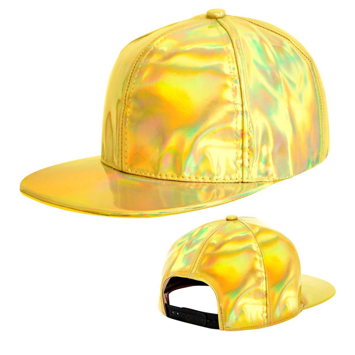 Cappello berretto oro olografico anni