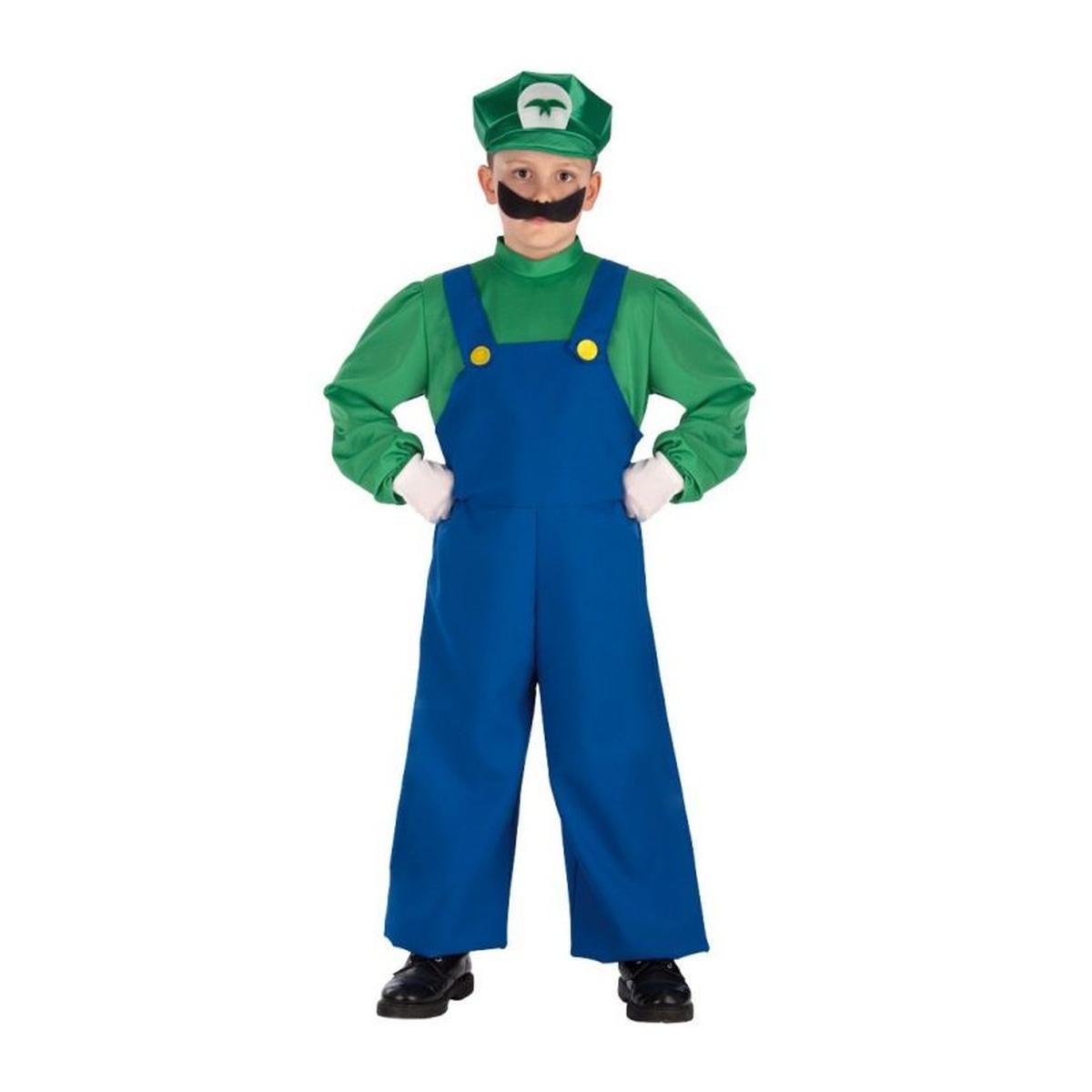 Costume tuta idraulico luigi mario modello s